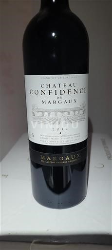 Bordeaux Margaux Château Confidence De Margaux 2012