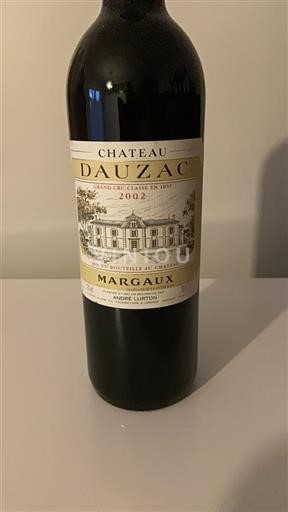 Bordeaux Margaux Grand Cru Château Dauzac 2002