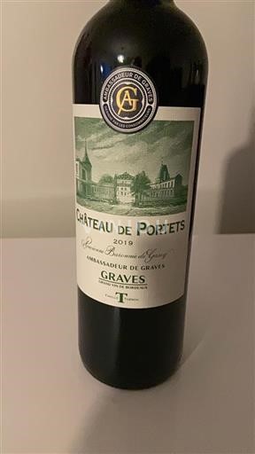 Bordeaux Graves Grand Cru Château Portets Ancienne Baronnie de Grasq 2019