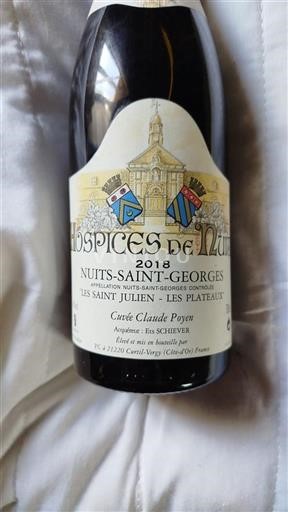 Borgoña Nuits-Saint-Georges Premier Cru Hospices De Nuits Claude Poyen 2018