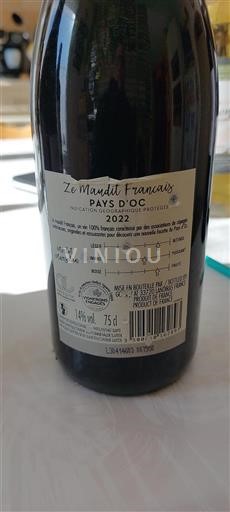 Languedoc-Roussillon Pays d'Oc Ze Maudit Francais 2022
