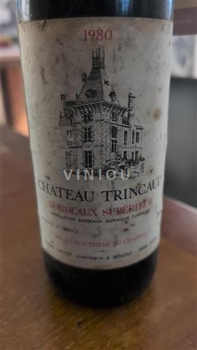Bordeaux Bordeaux supérieur Château Trincaud 1980
