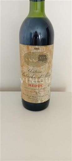 Bordeaux Médoc Grand Cru Château Patache Aux 1983