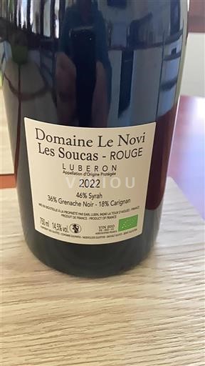 Valle del Rodano Luberon Domaine Le Novi Les Soucas 2022