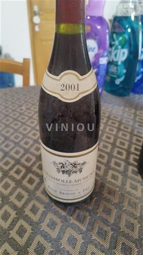 Vin Rouge sec R. René Brison & Fils 2001 France Bourgogne Chambolle-Musigny AOC