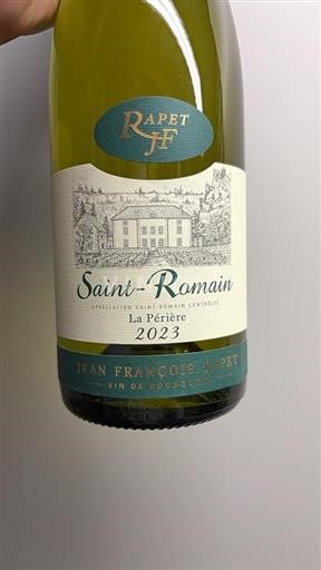 Burgundsko Saint-Romain Domaine Rapet la Pereire 2023