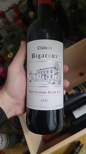 Bordeaux Saint-Émilion Grand Cru Grand Cru Château Bigaroux 2021