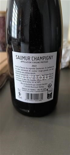 Valle del Loira Saumur-Champigny Joseph Verdier 2022