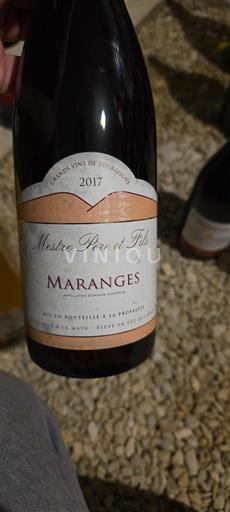 Bourgogne Maranges Grand Cru Mestre Père Et Fils 2017