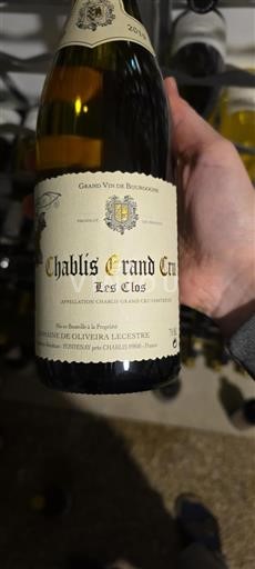 Bourgogne Chablis grand cru Grand Cru Oliveira Lecestre Les Clos 2019