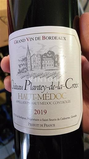 Bordeaux Haut-Médoc Château Planteydelacroix 2019