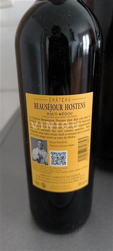 Bordeaux Haut-Médoc Château Beauséjour Hostens 2018