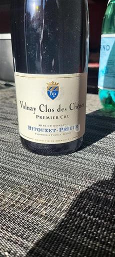 Bourgogne Volnay Premier Cru Bitouzetprieur Volnay Clos des Chênes 2018