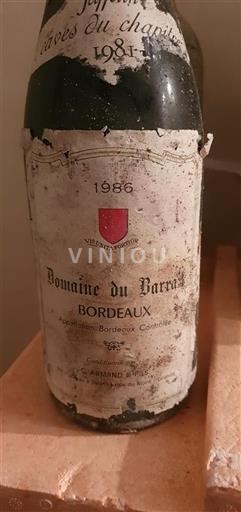 Bordeaux Domaine Barra 1986