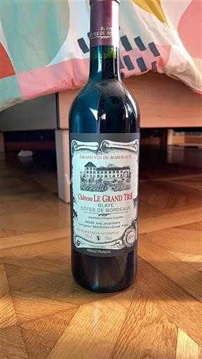 Bordeaux Blaye-Côtes-de-Bordeaux Château Le Grand Trie 2014