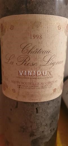 Bordeaux Château La Rose Lignac 1998