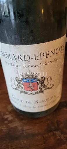 Bourgondië Pommard Grand Cru Goud De Beaupuits 1972