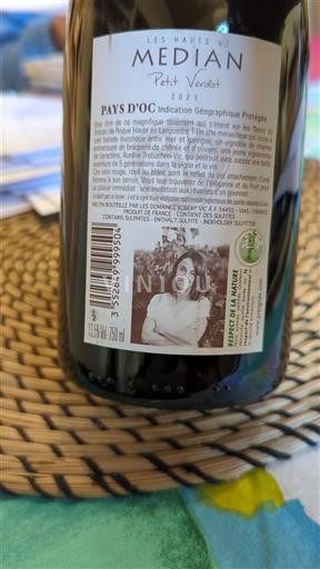 Languedoc-Roussillon Pays d'Oc Les Hauts De Median Petit Verdot 2023