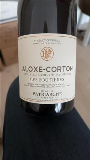 Bourgondië Aloxe-Corton Grand Cru Patriarche Père Et Fils Les Bouti%c3%a8res 2019