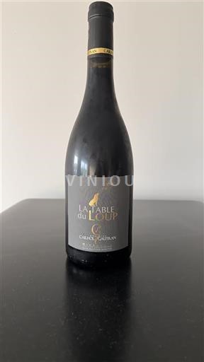 Vin Rouge sec La Table du Loup Domaine Cailhol Gautran 2019 France Languedoc Minervois AOC