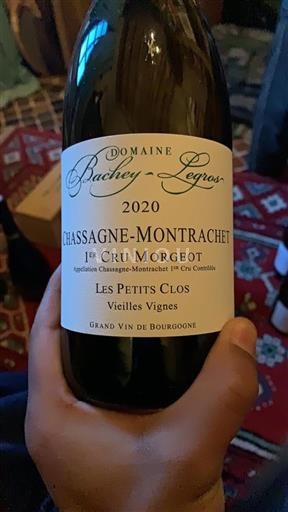 Borgogna Non specificato Premier Cru Domaine Bacheylegros Les Petits Clos Vieilles Vignes 2020