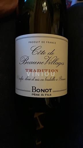 Burgundsko Côte de Beaune Villages Bonot Père & Fils Tradition 2017