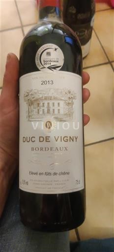 Bordeaux Duc De Vigny 2013