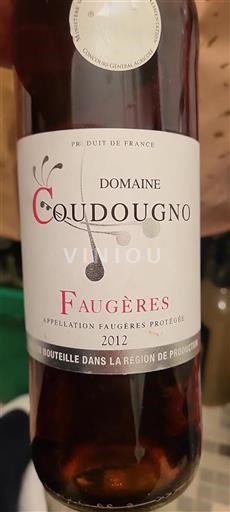 Languedoc Faugères Domaine Coudougno 2012
