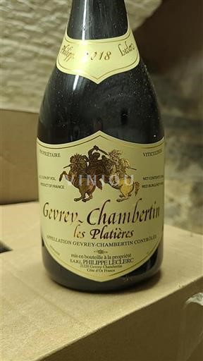 Borgoña Gevrey-Chambertin Philippe Leclerc Les Platières 2018