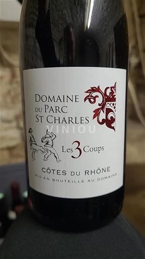 Vallée du Rhône Côtes-du-rhône Domaine Parc St Charles Les 3 Coups Non Millésimé