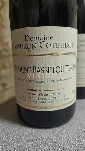 Bourgogne Bourgogne-passetoutgrain Grand Cru Domaine Confuroncotetidot Non Millésimé