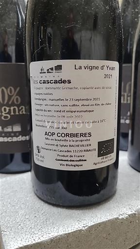 Languedoc Corbières Domaine Les Cascades La vigne d'Yvan 2021