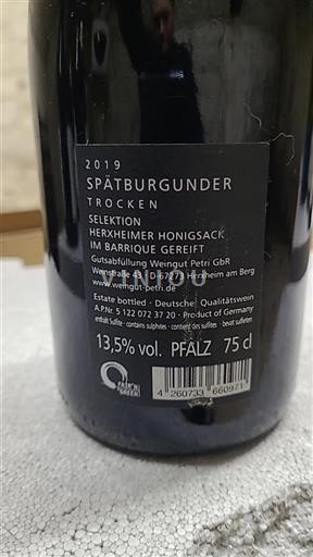Pfalz Määrittelemätön Weingut Petri Herxheimer Honigsack 2019
