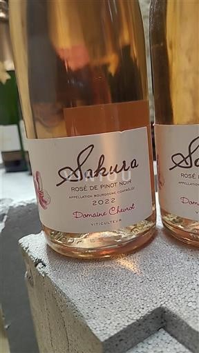 Vin Rosé sec Sakura Domaine Chevrot 2022 France Bourgogne