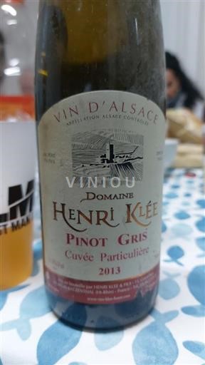 Alsace Domaine Henri Klée Particulière 2013