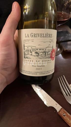 Rhône Valley Côtes-du-Rhône La Grivelière Père Anselme 2023