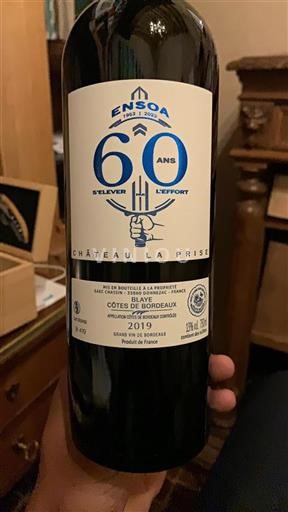 Bordeaux Blaye-Côtes-de-Bordeaux Grand Cru Château La Prise 2019