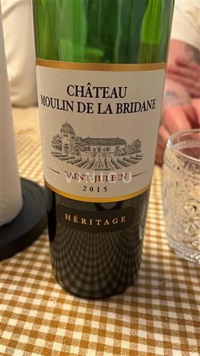 Bordeaux Saint-Julien Grand Cru Château Moulin De La Bridane H%c3%a9ritage 2015