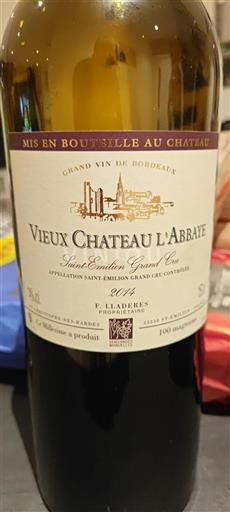 Bordeaux Saint-Émilion Grand Cru Château Vieux L'abbaye 2014