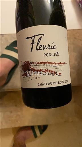 Beaujolais Fleurie Grand Cru Rougeon Poncif Icke årgångsbetecknad