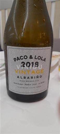 Galicien Rías Baixas Paco & Lola Vintage Albariño 2018