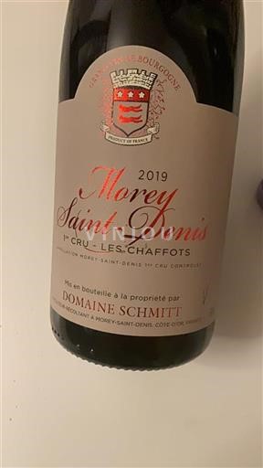 Bourgogne Premier Cru Domaine Schmitt Les Chaffots 2019