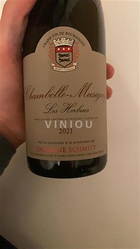 Bourgogne Chambolle-Musigny Domaine Schmitt Les Herbues 2021