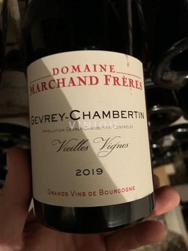 Burgundy Gevrey-Chambertin Domaine Marchand Freres Vieilles Vignes 2019