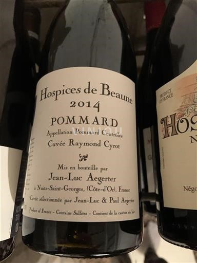 Bourgondië Pommard Grand Cru Hospices De Beaune Raymond Cyrot 2014