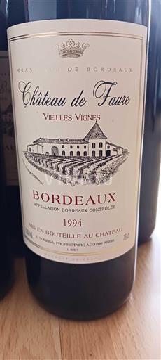 Bordeaux Château Faure Vieilles Vignes 1994