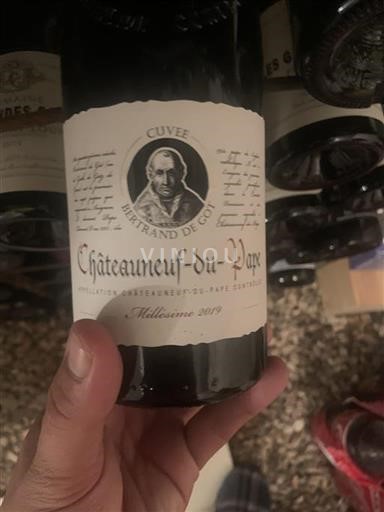 Rhônen laakso Châteauneuf-du-Pape Bertrand De Got 2019