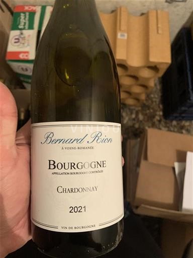 Vin Blanc sec Chardonnay Bernard Rion 2021 France Bourgogne