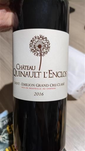 Burdeos Saint-Émilion Grand Cru Château Quinault L'enclos 2016
