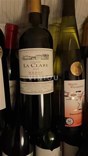 Bordeaux Médoc Cru Bourgeois Château La Clare 2019